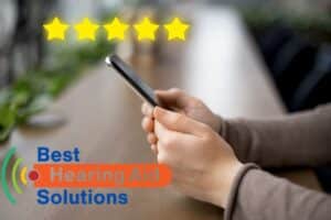 5 star review graphic with company logo